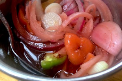 Mexican Pickled Onions with Chile Habanero